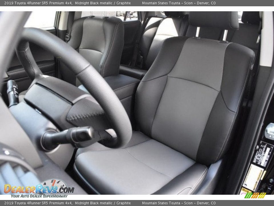 2019 Toyota 4Runner SR5 Premium 4x4 Midnight Black metallic / Graphite Photo #7