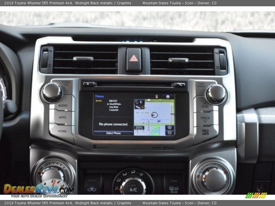 2019 Toyota 4Runner SR5 Premium 4x4 Midnight Black metallic / Graphite Photo #10