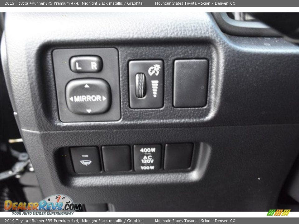 2019 Toyota 4Runner SR5 Premium 4x4 Midnight Black metallic / Graphite Photo #25