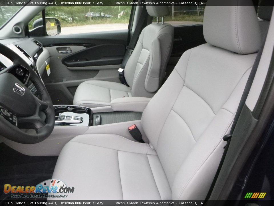 Gray Interior - 2019 Honda Pilot Touring AWD Photo #8