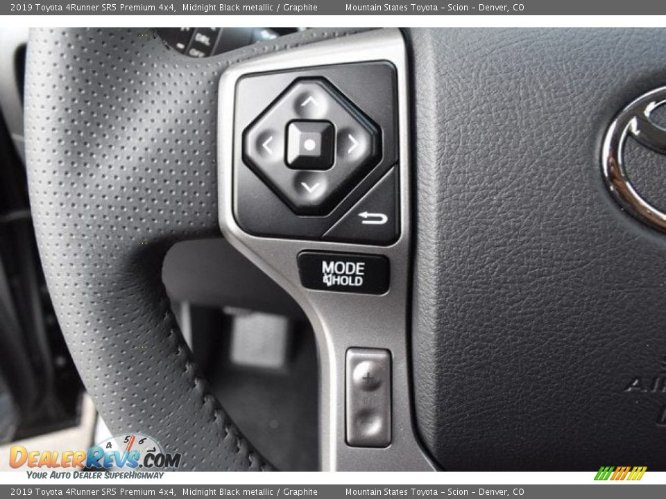 2019 Toyota 4Runner SR5 Premium 4x4 Midnight Black metallic / Graphite Photo #26