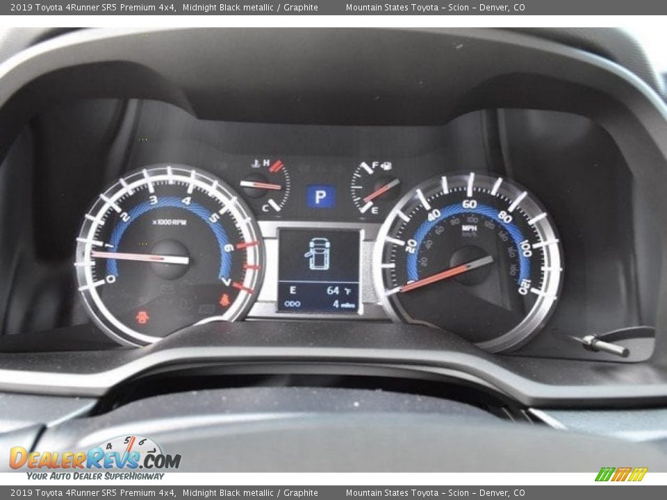 2019 Toyota 4Runner SR5 Premium 4x4 Midnight Black metallic / Graphite Photo #28