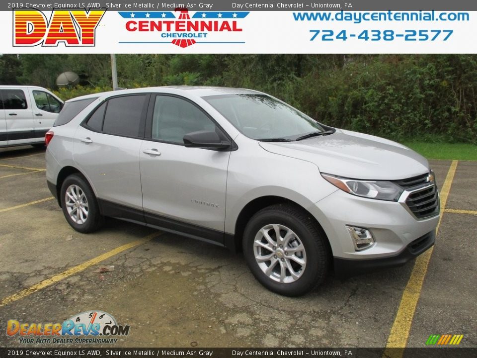2019 Chevrolet Equinox LS AWD Silver Ice Metallic / Medium Ash Gray Photo #1
