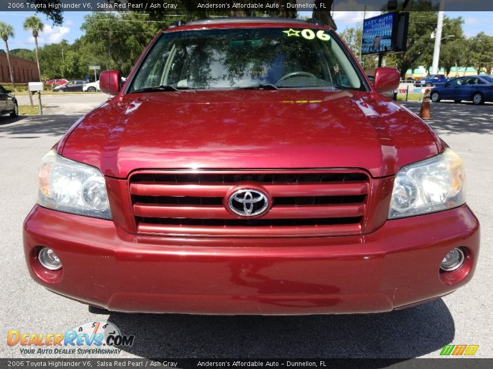 2006 Toyota Highlander V6 Salsa Red Pearl / Ash Gray Photo #8