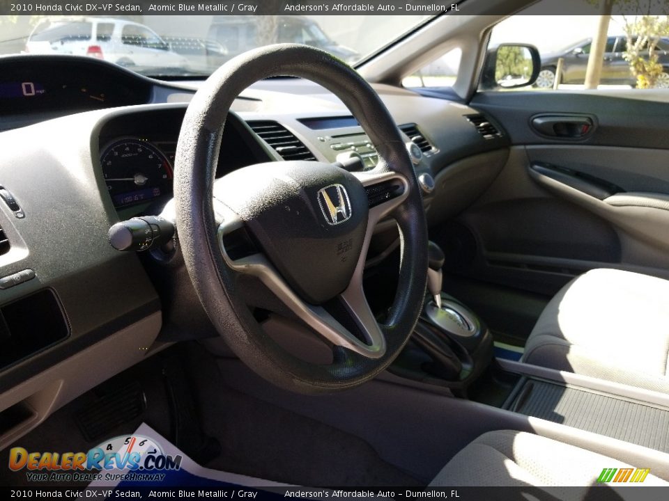 2010 Honda Civic DX-VP Sedan Atomic Blue Metallic / Gray Photo #12
