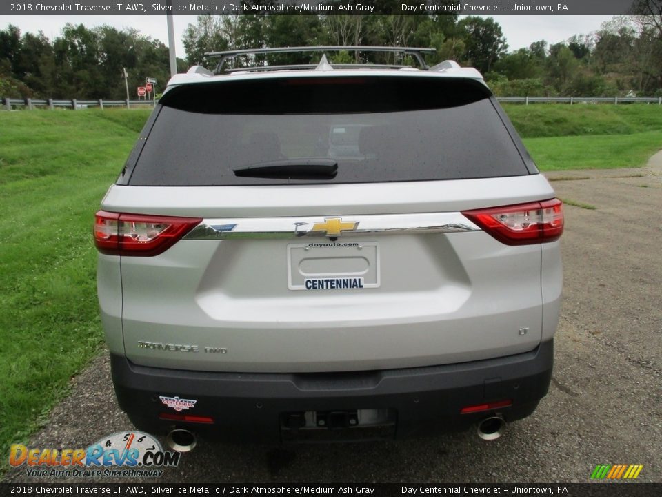 2018 Chevrolet Traverse LT AWD Silver Ice Metallic / Dark Atmosphere/Medium Ash Gray Photo #4