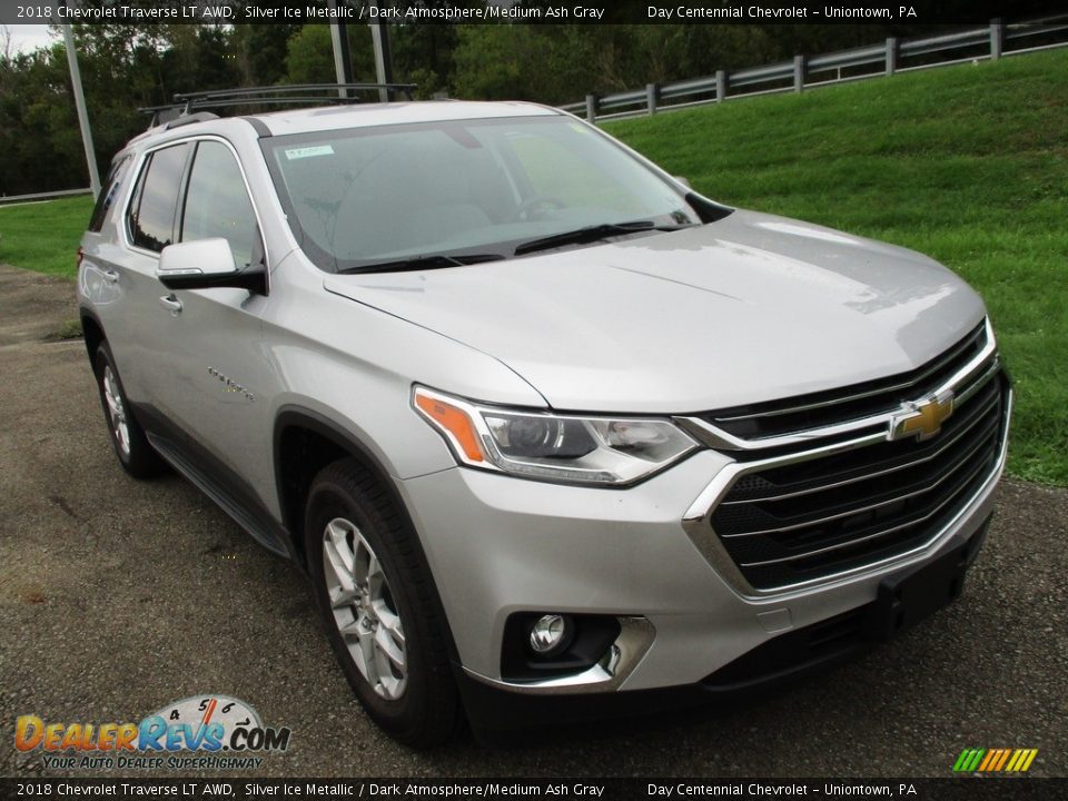 2018 Chevrolet Traverse LT AWD Silver Ice Metallic / Dark Atmosphere/Medium Ash Gray Photo #8