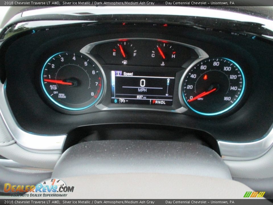 2018 Chevrolet Traverse LT AWD Silver Ice Metallic / Dark Atmosphere/Medium Ash Gray Photo #20