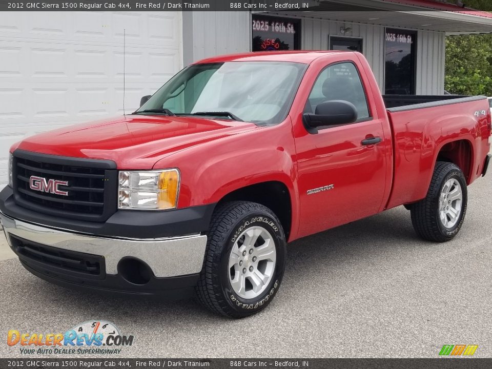 2012 GMC Sierra 1500 Regular Cab 4x4 Fire Red / Dark Titanium Photo #1
