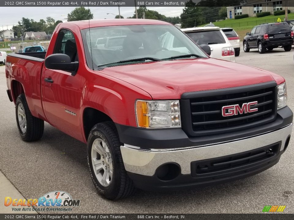 2012 GMC Sierra 1500 Regular Cab 4x4 Fire Red / Dark Titanium Photo #2