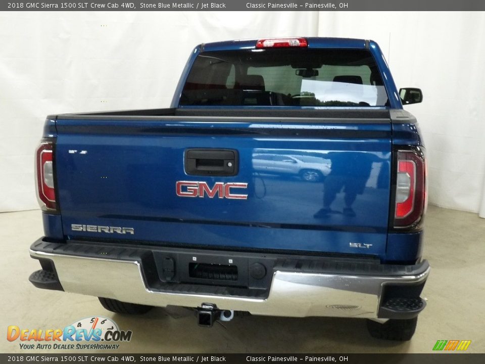 2018 GMC Sierra 1500 SLT Crew Cab 4WD Stone Blue Metallic / Jet Black Photo #3