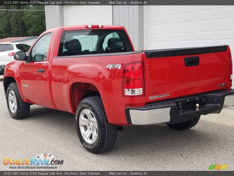 2012 GMC Sierra 1500 Regular Cab 4x4 Fire Red / Dark Titanium Photo #4
