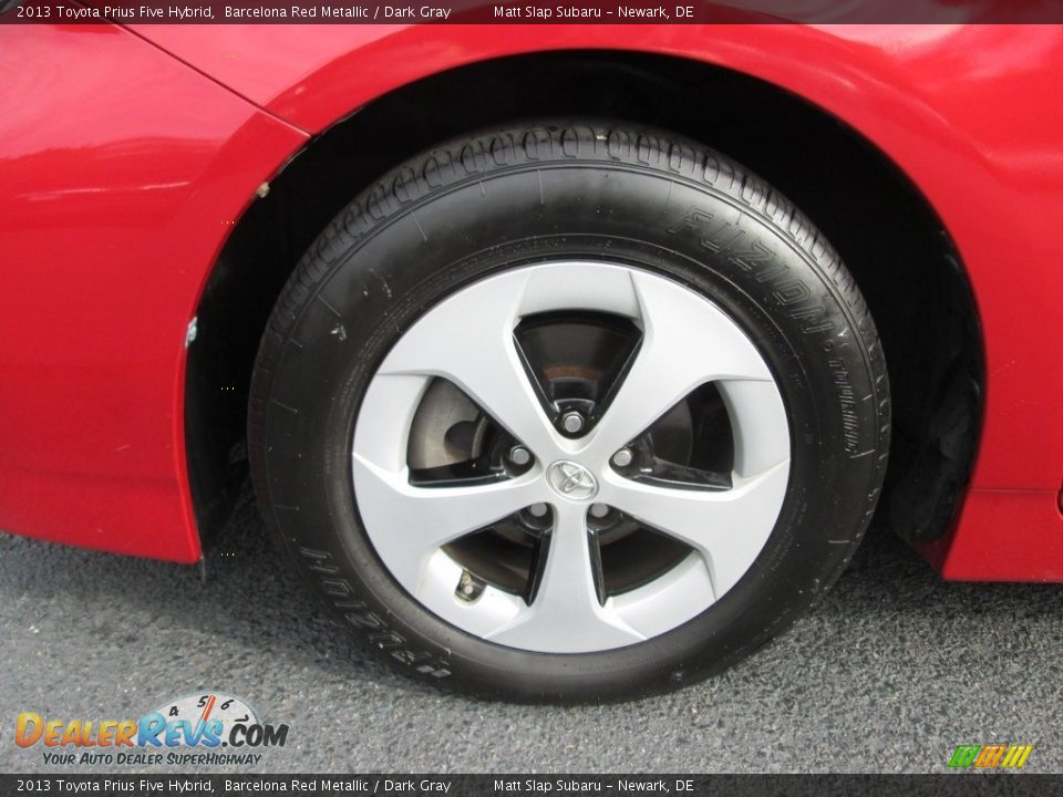 2013 Toyota Prius Five Hybrid Barcelona Red Metallic / Dark Gray Photo #21