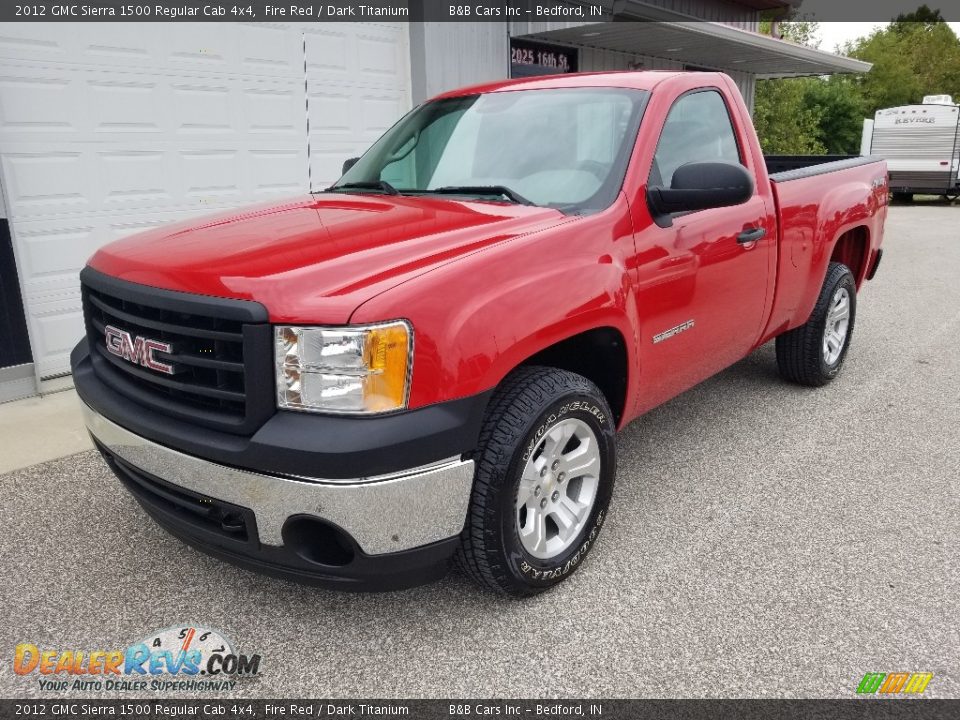 2012 GMC Sierra 1500 Regular Cab 4x4 Fire Red / Dark Titanium Photo #6