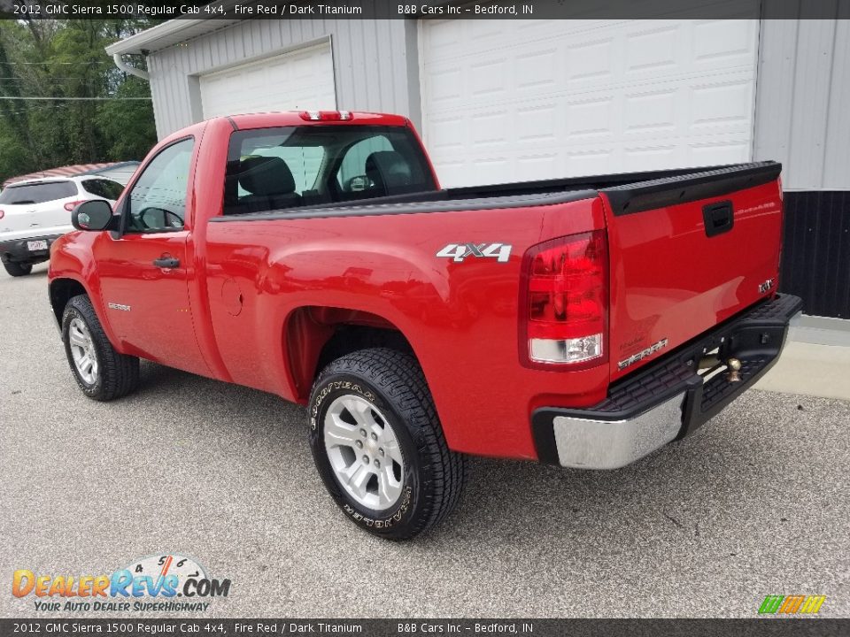 2012 GMC Sierra 1500 Regular Cab 4x4 Fire Red / Dark Titanium Photo #8