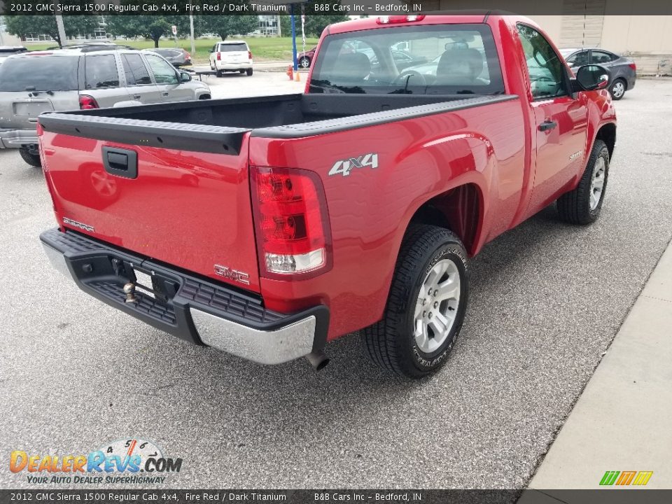 2012 GMC Sierra 1500 Regular Cab 4x4 Fire Red / Dark Titanium Photo #10