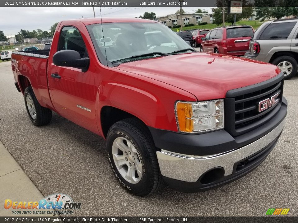 2012 GMC Sierra 1500 Regular Cab 4x4 Fire Red / Dark Titanium Photo #11