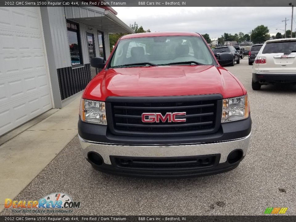 2012 GMC Sierra 1500 Regular Cab 4x4 Fire Red / Dark Titanium Photo #12