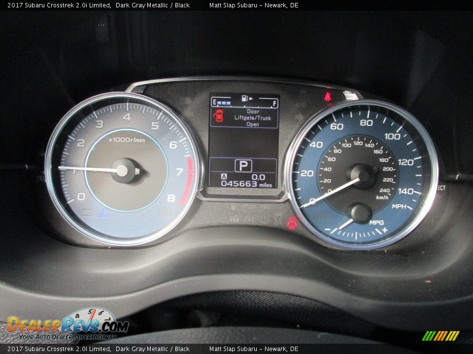 2017 Subaru Crosstrek 2.0i Limited Dark Gray Metallic / Black Photo #28