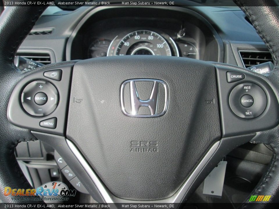 2013 Honda CR-V EX-L AWD Alabaster Silver Metallic / Black Photo #11