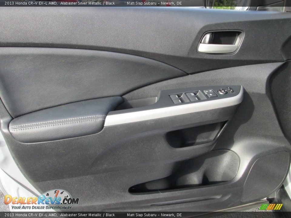 2013 Honda CR-V EX-L AWD Alabaster Silver Metallic / Black Photo #14