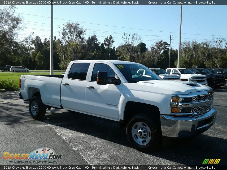 2019 Chevrolet Silverado 2500HD Work Truck Crew Cab 4WD Summit White / Dark Ash/Jet Black Photo #7