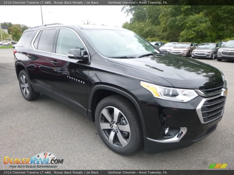 2019 Chevrolet Traverse LT AWD Mosaic Black Metallic / Jet Black Photo #7