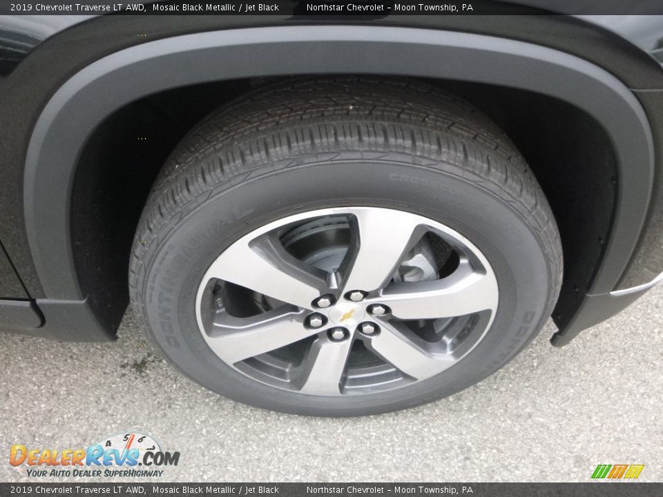 2019 Chevrolet Traverse LT AWD Mosaic Black Metallic / Jet Black Photo #9
