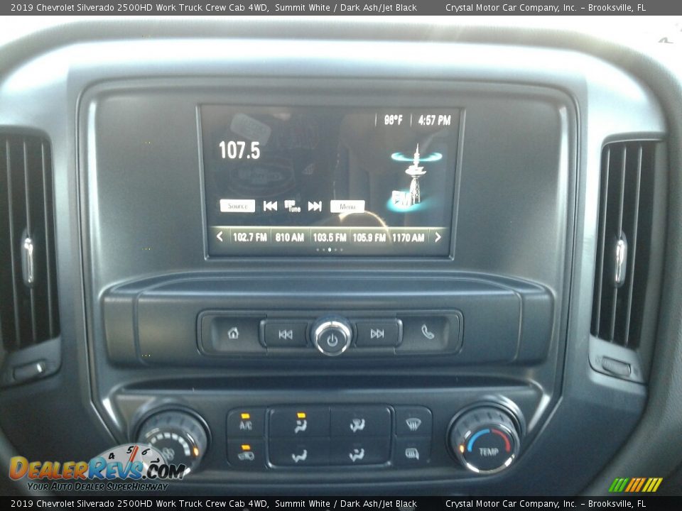 2019 Chevrolet Silverado 2500HD Work Truck Crew Cab 4WD Summit White / Dark Ash/Jet Black Photo #15