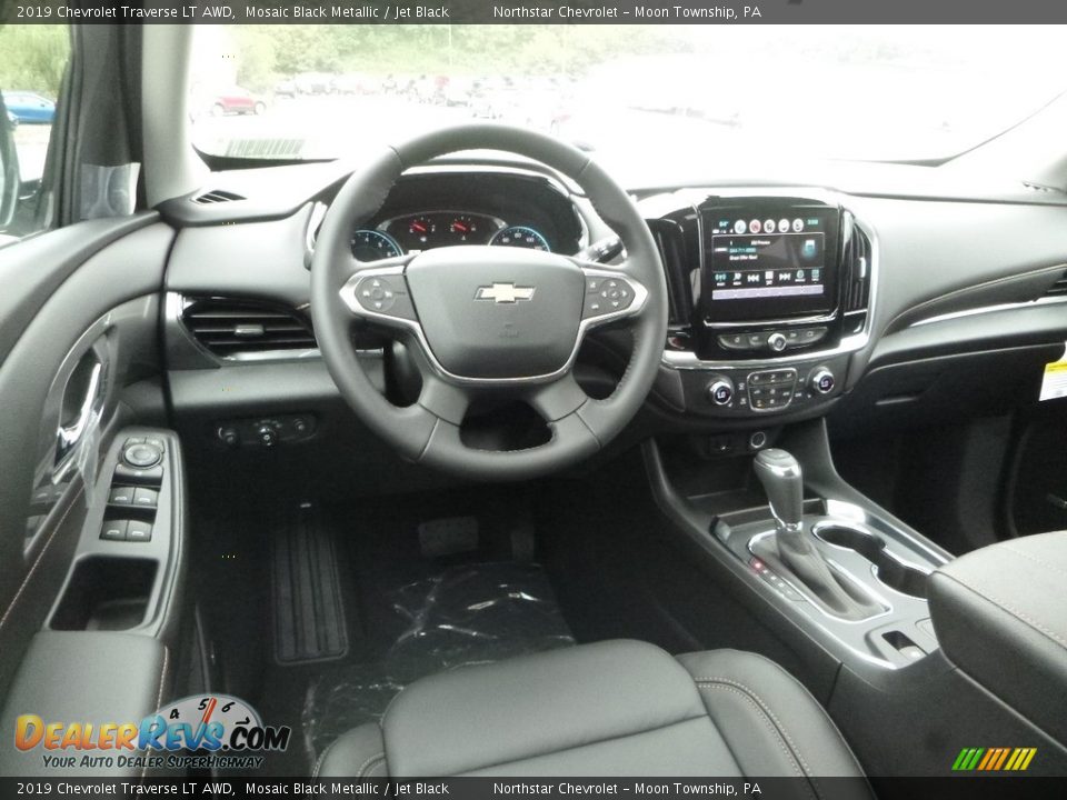 2019 Chevrolet Traverse LT AWD Mosaic Black Metallic / Jet Black Photo #14