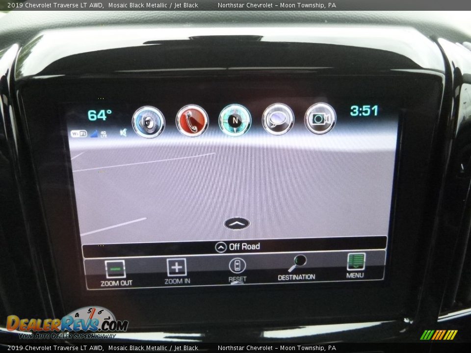 2019 Chevrolet Traverse LT AWD Mosaic Black Metallic / Jet Black Photo #19