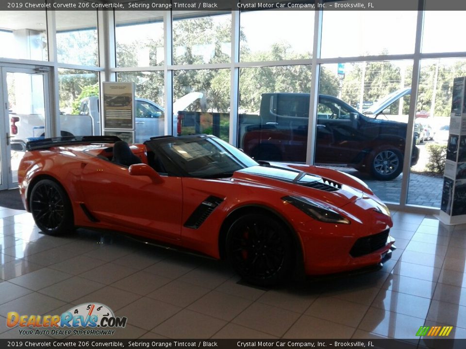 2019 Chevrolet Corvette Z06 Convertible Sebring Orange Tintcoat / Black Photo #7