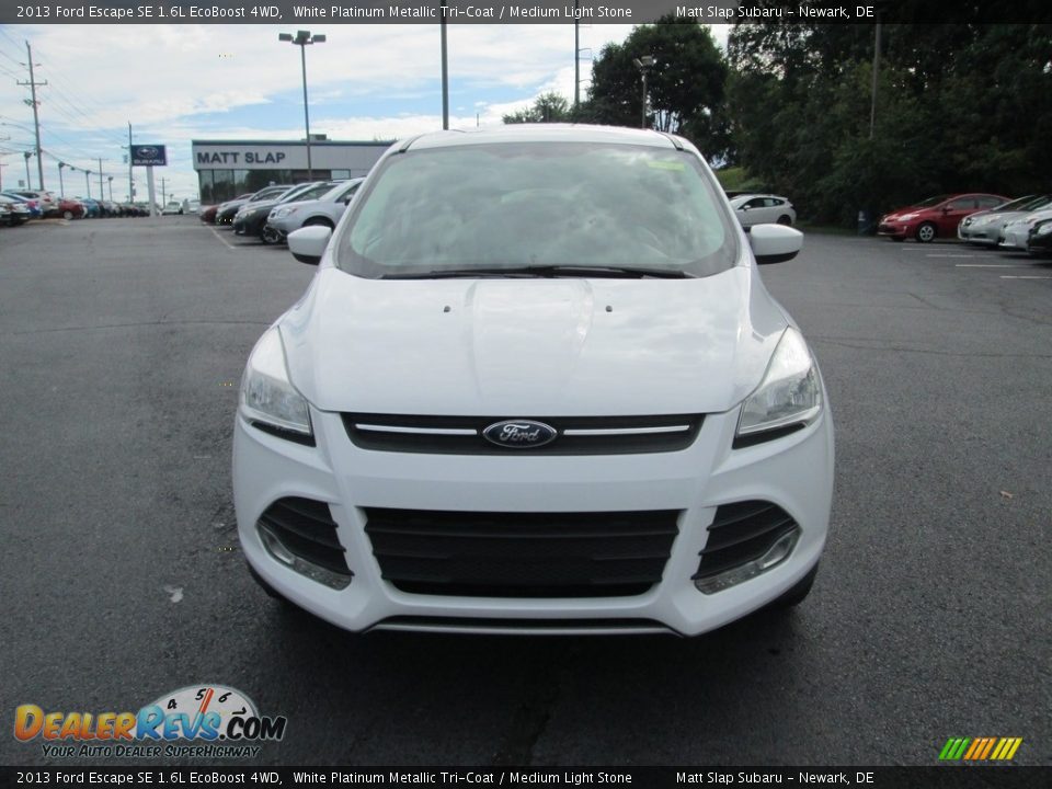 2013 Ford Escape SE 1.6L EcoBoost 4WD White Platinum Metallic Tri-Coat / Medium Light Stone Photo #3