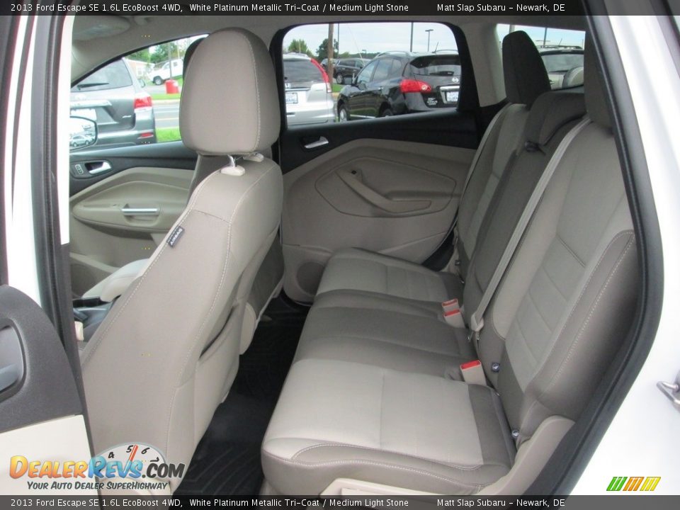 2013 Ford Escape SE 1.6L EcoBoost 4WD White Platinum Metallic Tri-Coat / Medium Light Stone Photo #21