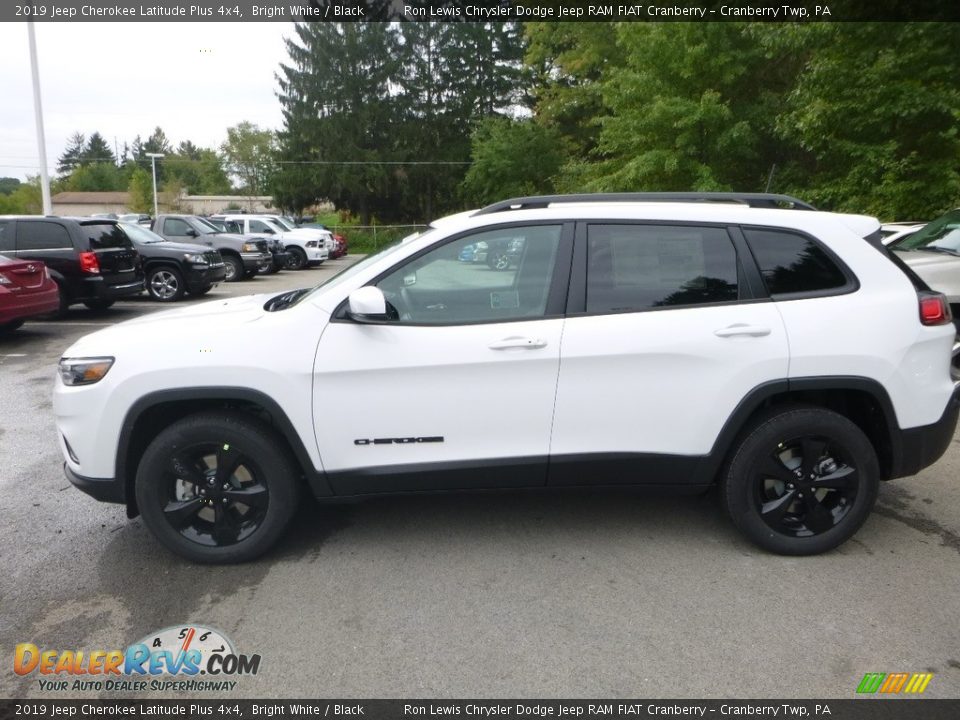 2019 Jeep Cherokee Latitude Plus 4x4 Bright White / Black Photo #2