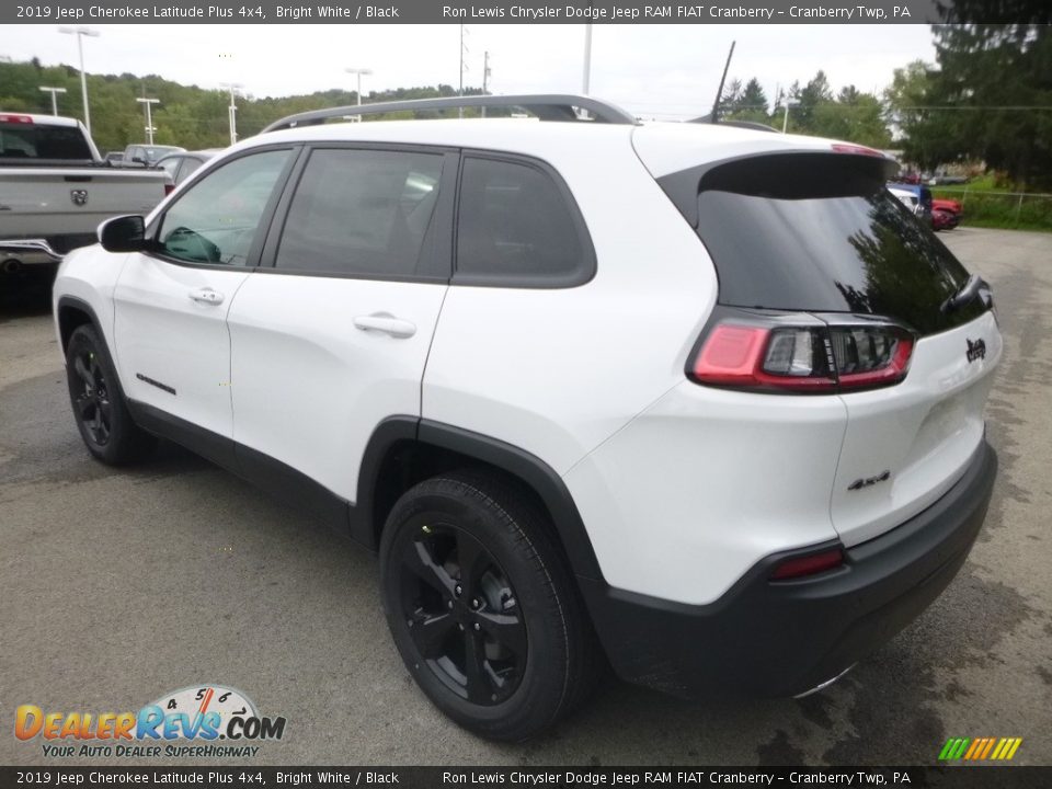 2019 Jeep Cherokee Latitude Plus 4x4 Bright White / Black Photo #3