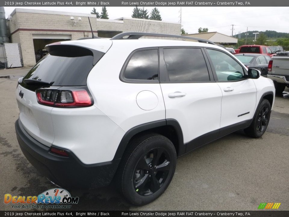 2019 Jeep Cherokee Latitude Plus 4x4 Bright White / Black Photo #5