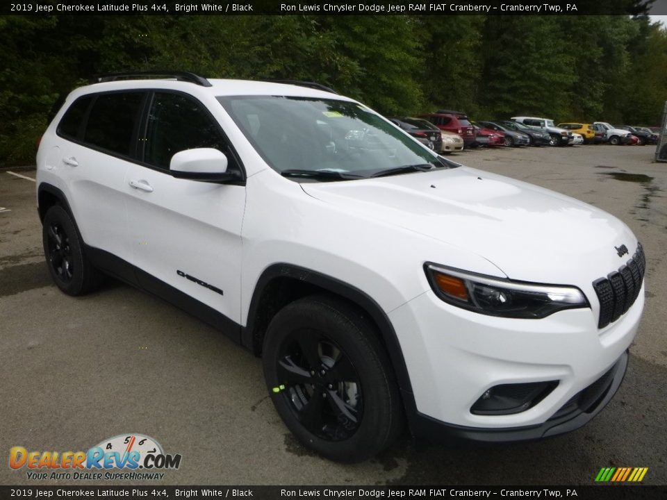 2019 Jeep Cherokee Latitude Plus 4x4 Bright White / Black Photo #7