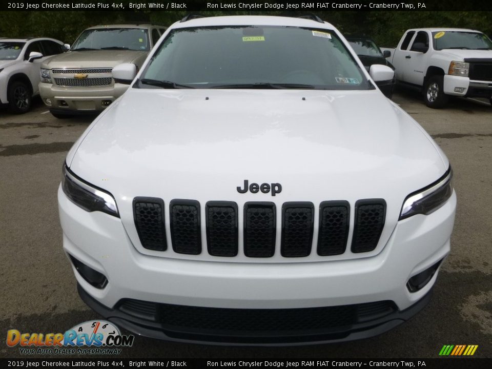 2019 Jeep Cherokee Latitude Plus 4x4 Bright White / Black Photo #8