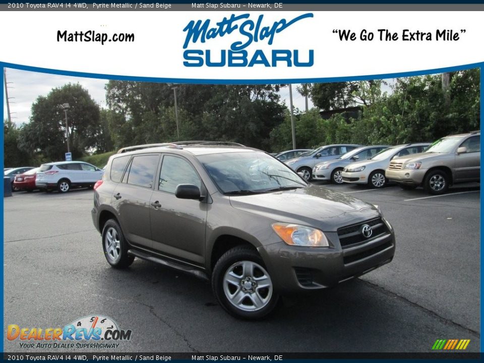 2010 Toyota RAV4 I4 4WD Pyrite Metallic / Sand Beige Photo #1