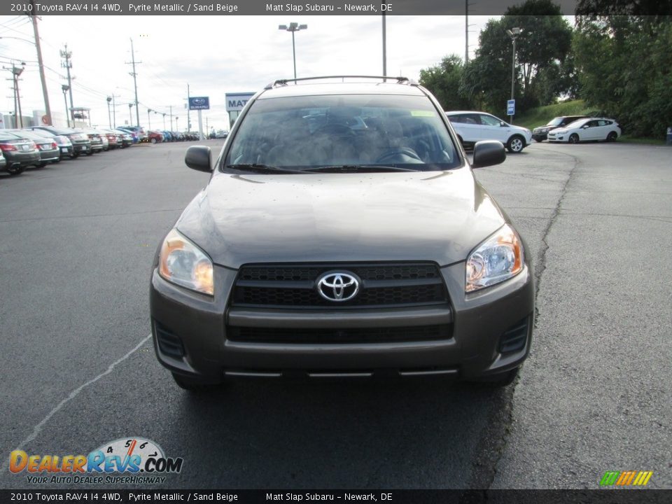2010 Toyota RAV4 I4 4WD Pyrite Metallic / Sand Beige Photo #3
