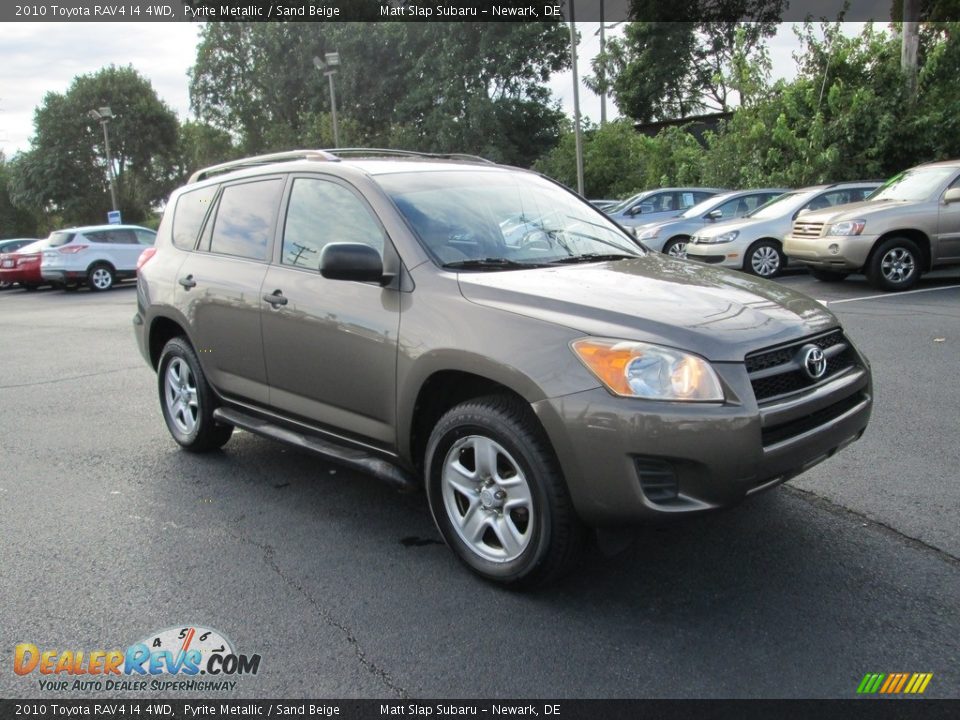 2010 Toyota RAV4 I4 4WD Pyrite Metallic / Sand Beige Photo #4