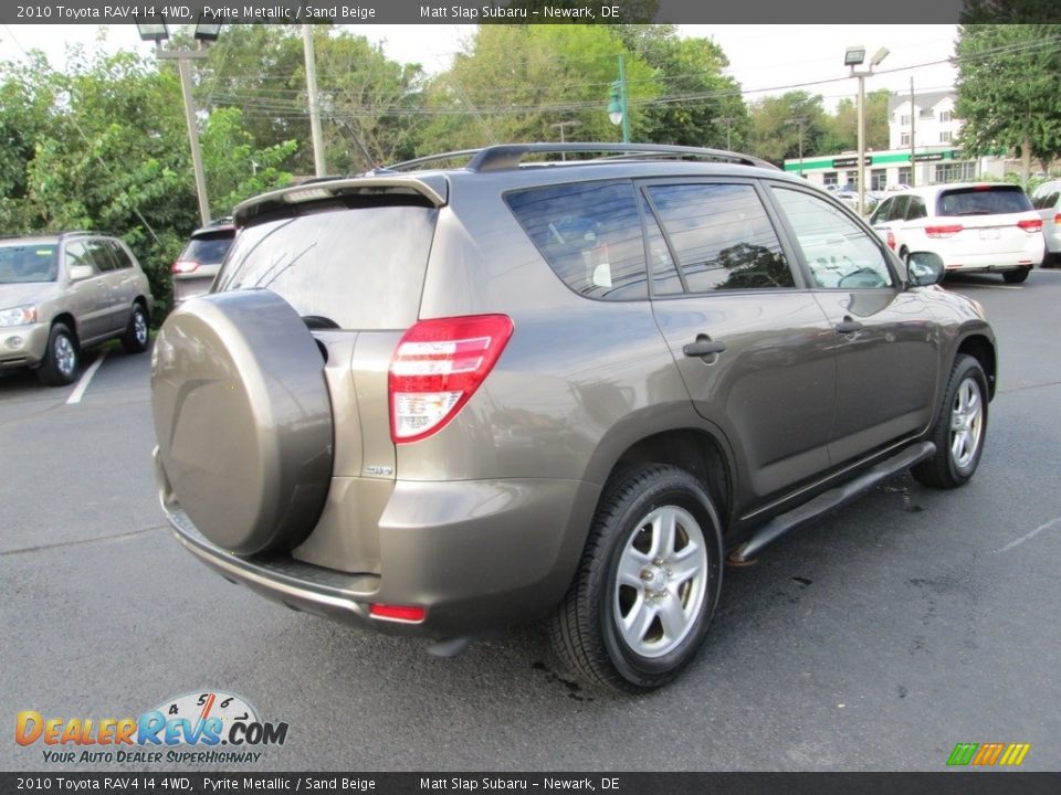 2010 Toyota RAV4 I4 4WD Pyrite Metallic / Sand Beige Photo #6