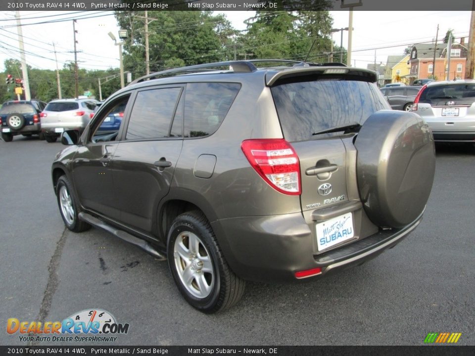 2010 Toyota RAV4 I4 4WD Pyrite Metallic / Sand Beige Photo #8