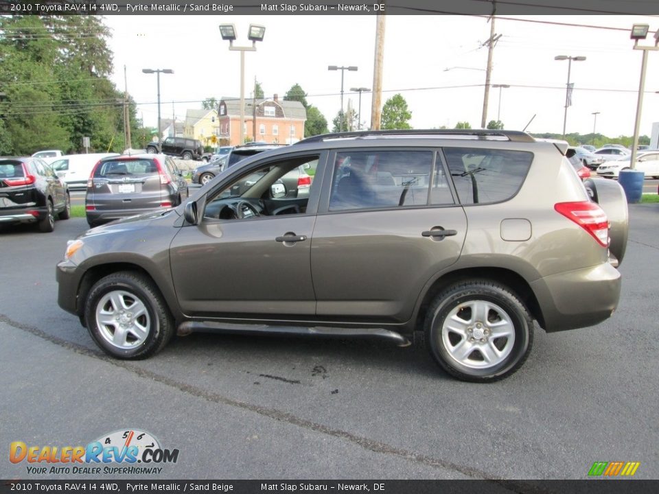 2010 Toyota RAV4 I4 4WD Pyrite Metallic / Sand Beige Photo #9