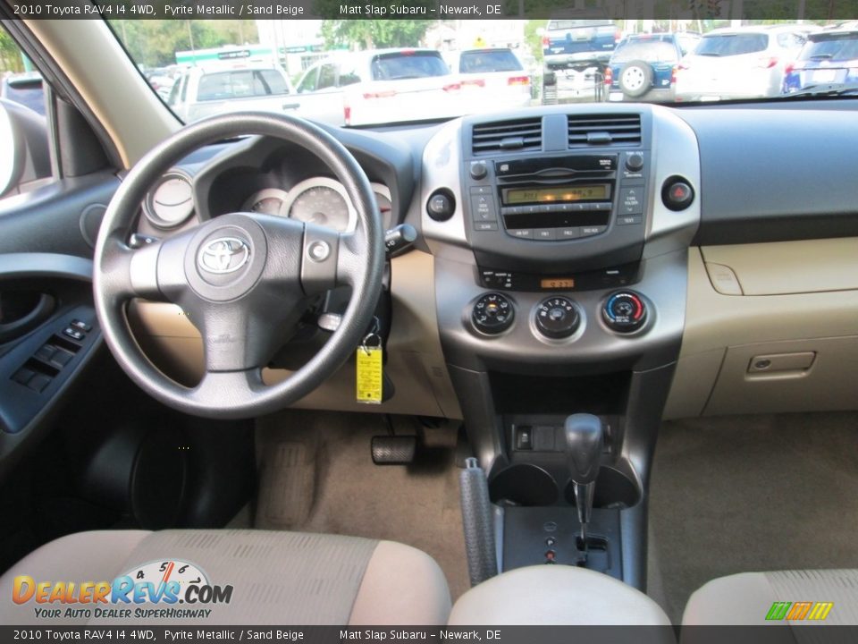 2010 Toyota RAV4 I4 4WD Pyrite Metallic / Sand Beige Photo #10