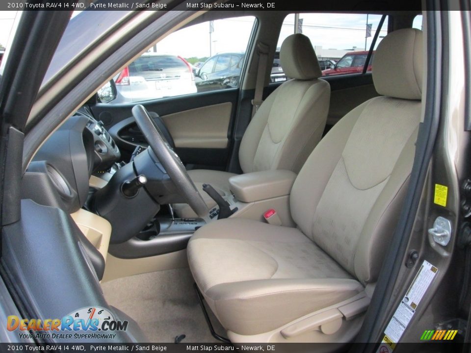 2010 Toyota RAV4 I4 4WD Pyrite Metallic / Sand Beige Photo #15