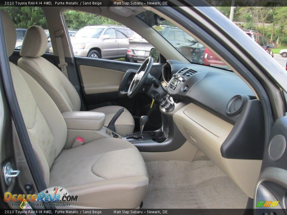 2010 Toyota RAV4 I4 4WD Pyrite Metallic / Sand Beige Photo #17