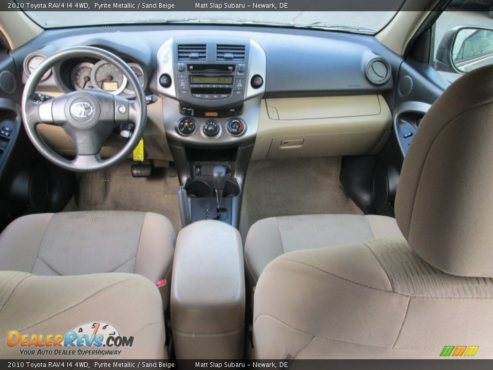 2010 Toyota RAV4 I4 4WD Pyrite Metallic / Sand Beige Photo #23