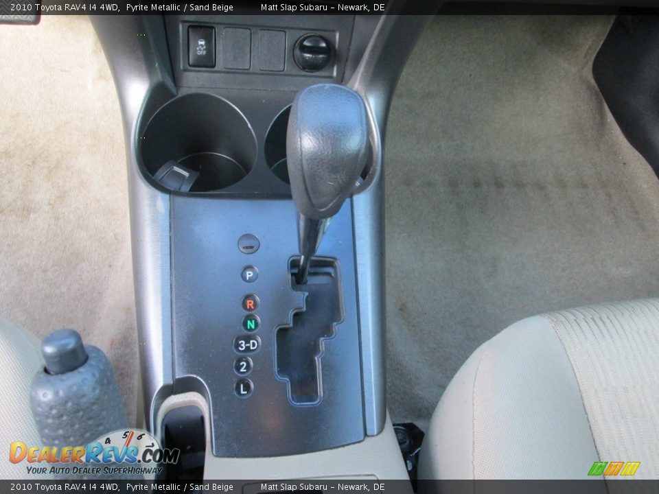 2010 Toyota RAV4 I4 4WD Pyrite Metallic / Sand Beige Photo #25